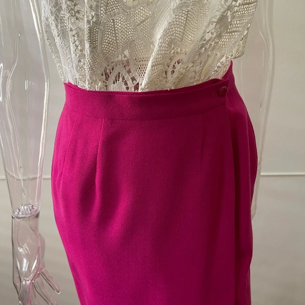 Christian Dior orchid pink suit size small vintage